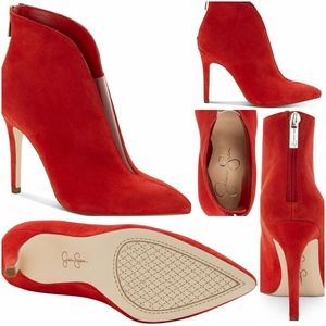 Jessica Simpson sz8 Red Dress Booties